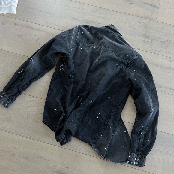 Ameri distressed button up - Picture 3 of 5